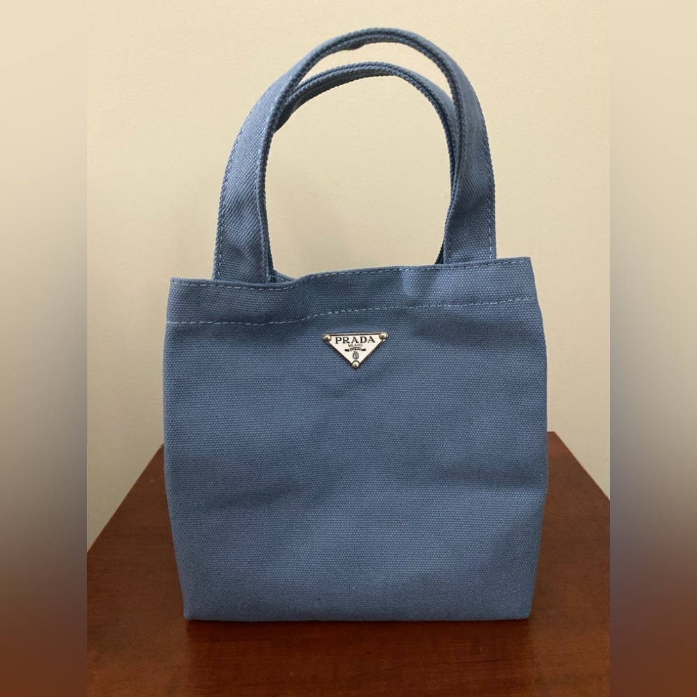 L'Homme Prada Mini Canvas Tote New in box
